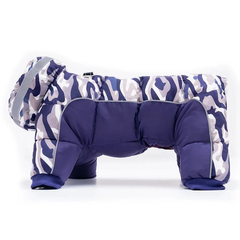 SnowPuff™ Waterproof Dog Coat - Fully-Closed Belly Winter Snowsuit
