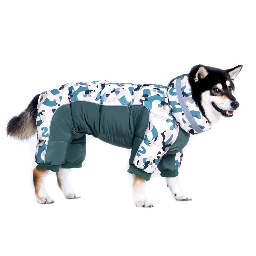 SnowPuff™ Waterproof Dog Coat - Fully-Closed Belly Winter Snowsuit