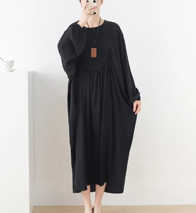 Spring Loose Dresses Casual Women Dresses Bat Sleeve AMT97213