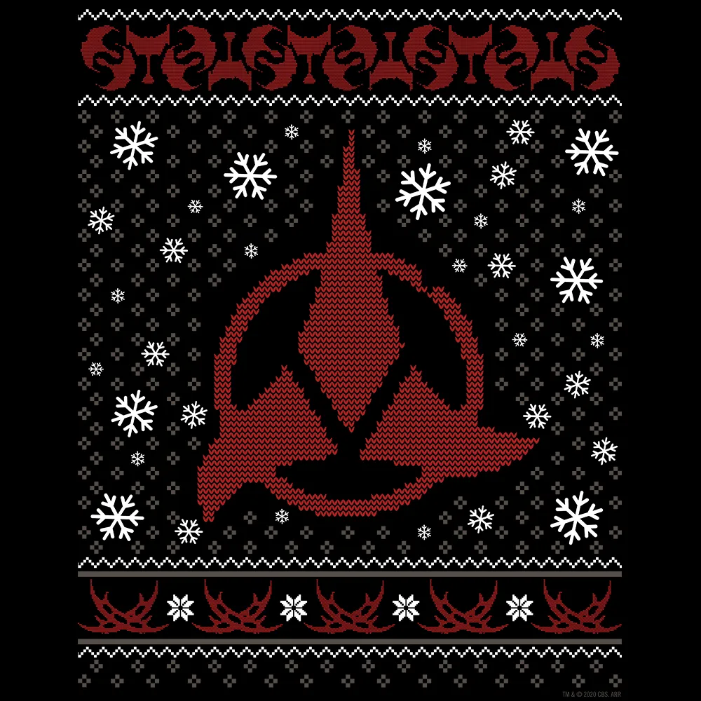 Star Trek Klingon Holiday Fleece Crewneck Sweatshirt
