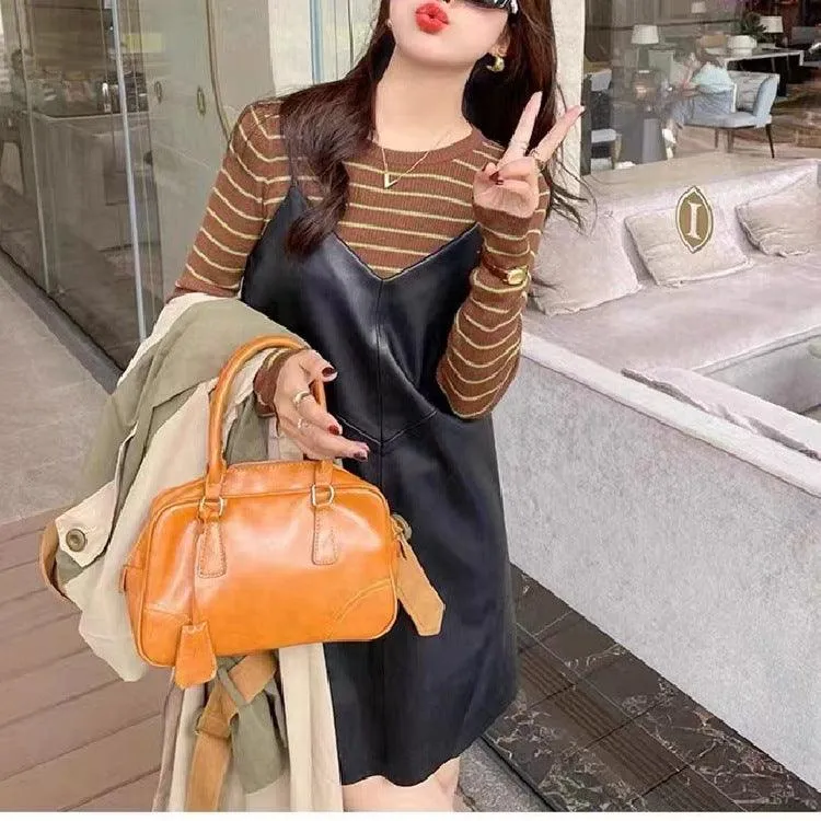 Striped Women's Round Neck Sweater