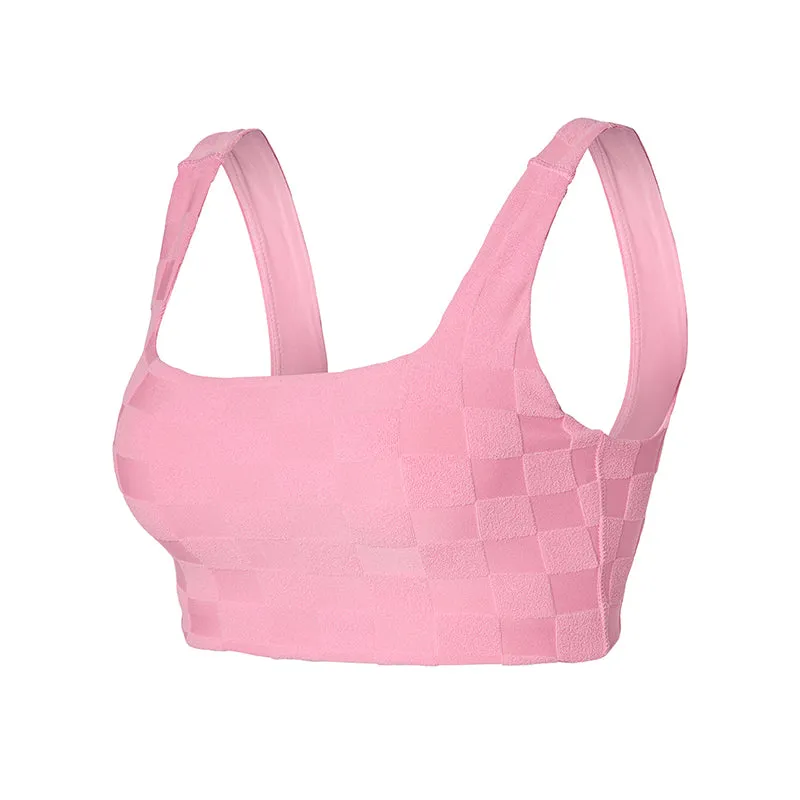Summer Jacquard Terry Bikini Bra tops