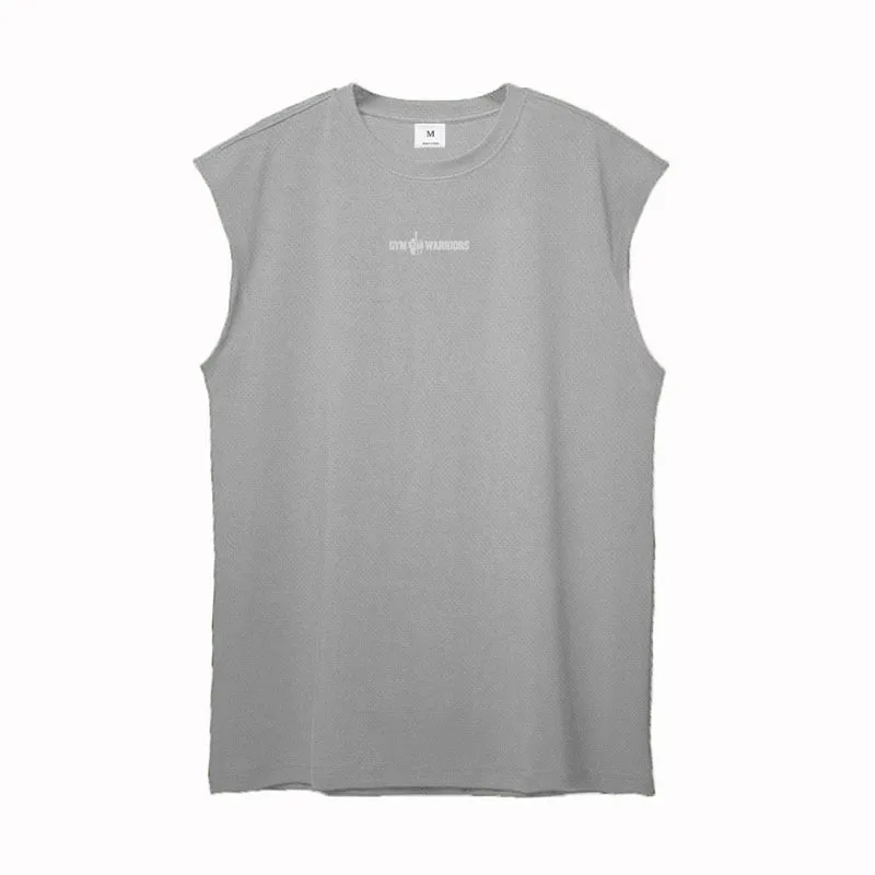 Summer Mesh Mens Workout Tank Top Bodybuilding and Fitness Singlets Quick Dry Vest Gym Clothing Muscle Sleeveless Shirt