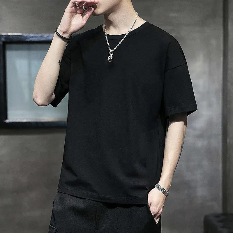 Summer Short Sleeve T-Shirt Trendy Loose Matching Teens Plus Size Tops T-Shirt