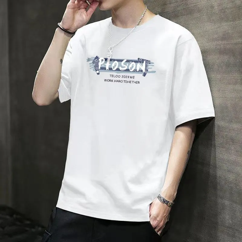 Summer Short Sleeve T-Shirt Trendy Loose Matching Teens Plus Size Tops T-Shirt