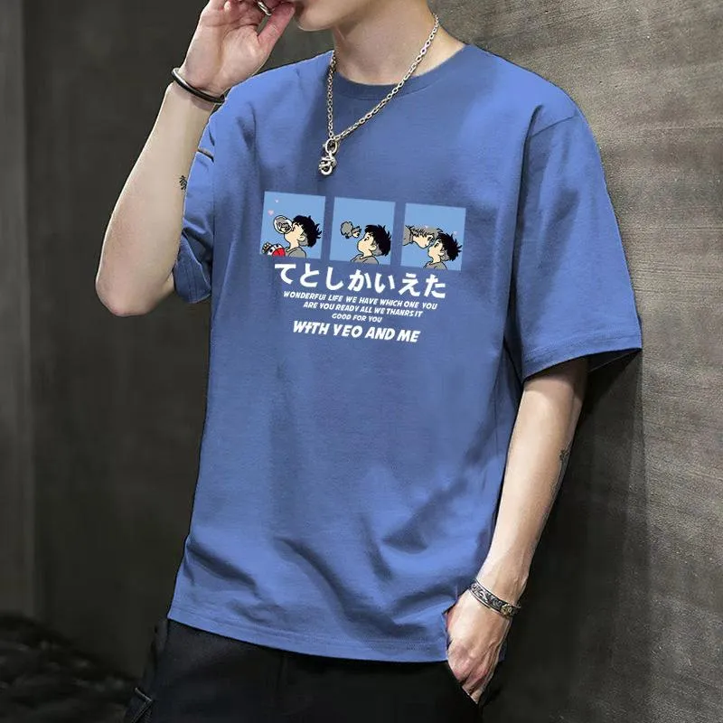 Summer Short Sleeve T-Shirt Trendy Loose Matching Teens Plus Size Tops T-Shirt