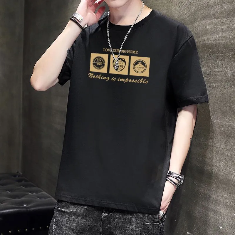 Summer Short Sleeve T-Shirt Trendy Loose Matching Teens Plus Size Tops T-Shirt