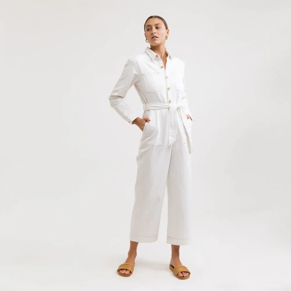 Swansea Boiler Suit (Off-White)