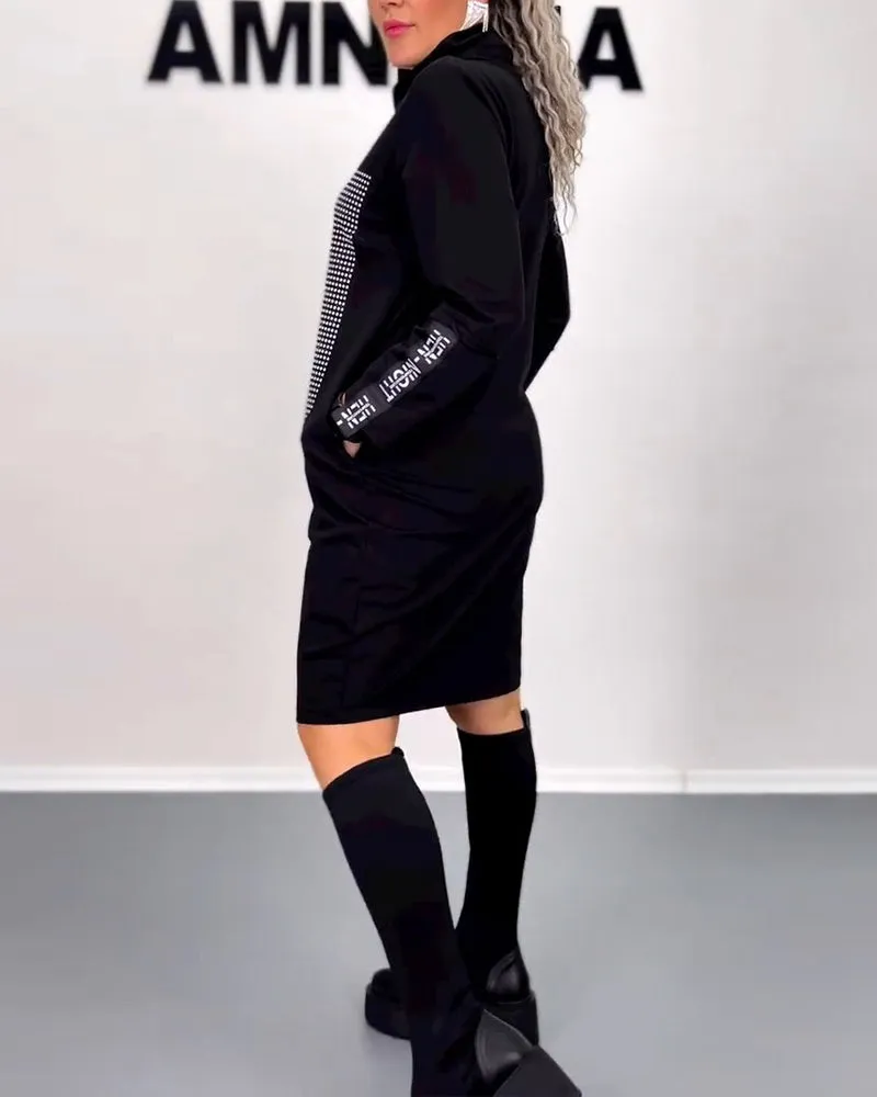 TastyHottie - Casual Straight Dress with Drawstring