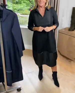 TastyHottie - Lapel patchwork casual dress