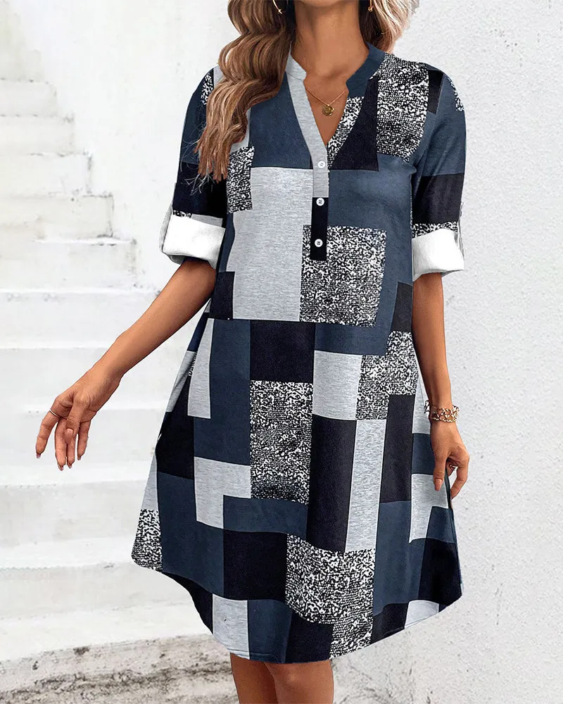 TastyHottie - Plaid print button dress