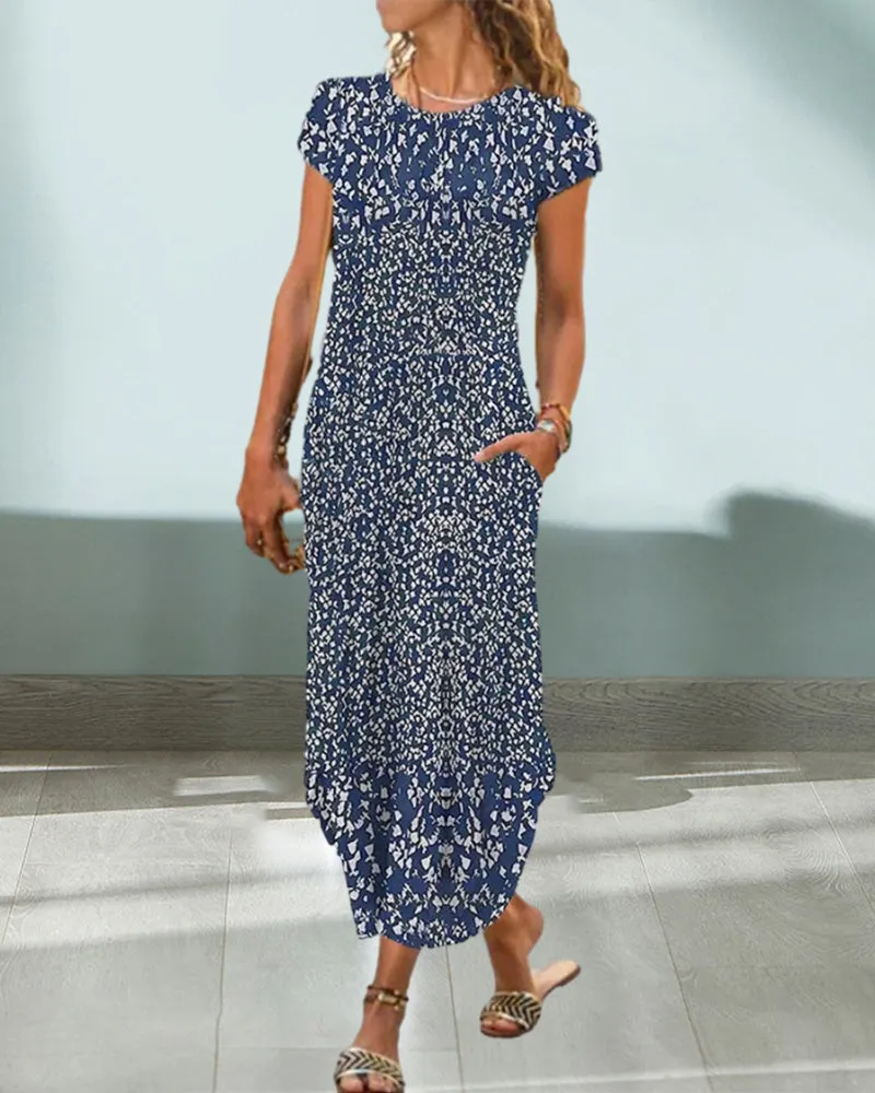TastyHottie - Round Neck Printed Dress