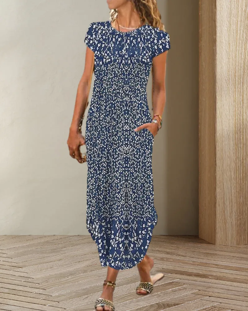 TastyHottie - Round Neck Printed Dress