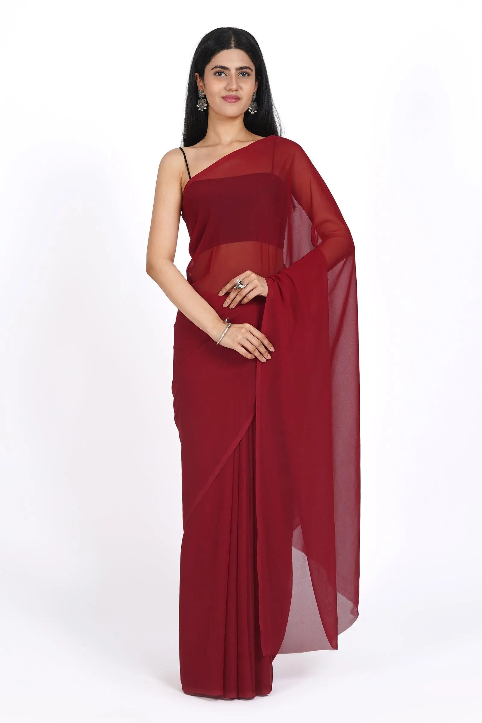Teejh Savita  Georgette Saree