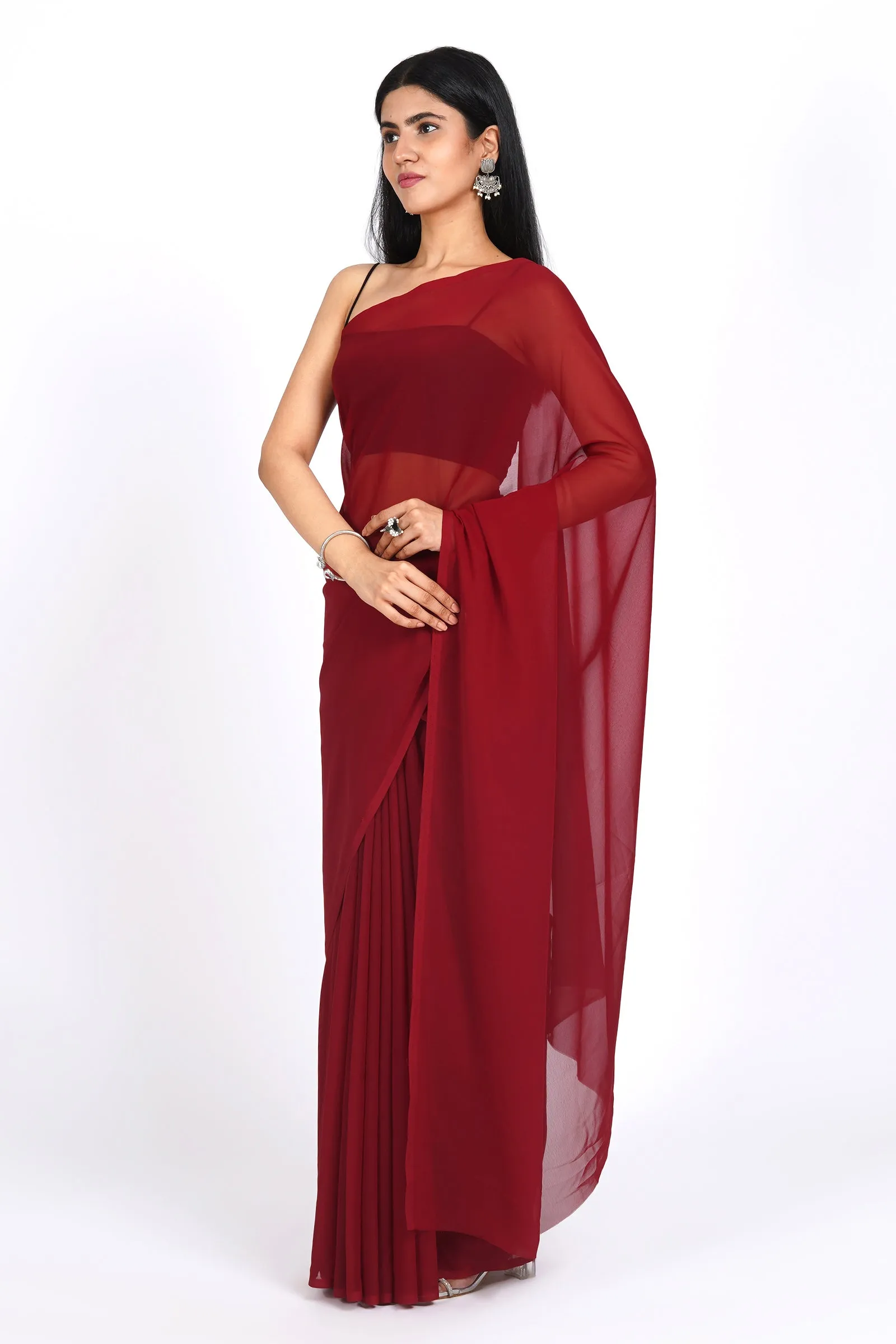 Teejh Savita  Georgette Saree