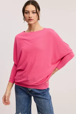 Textured Dolman Slv Comfy Tunic