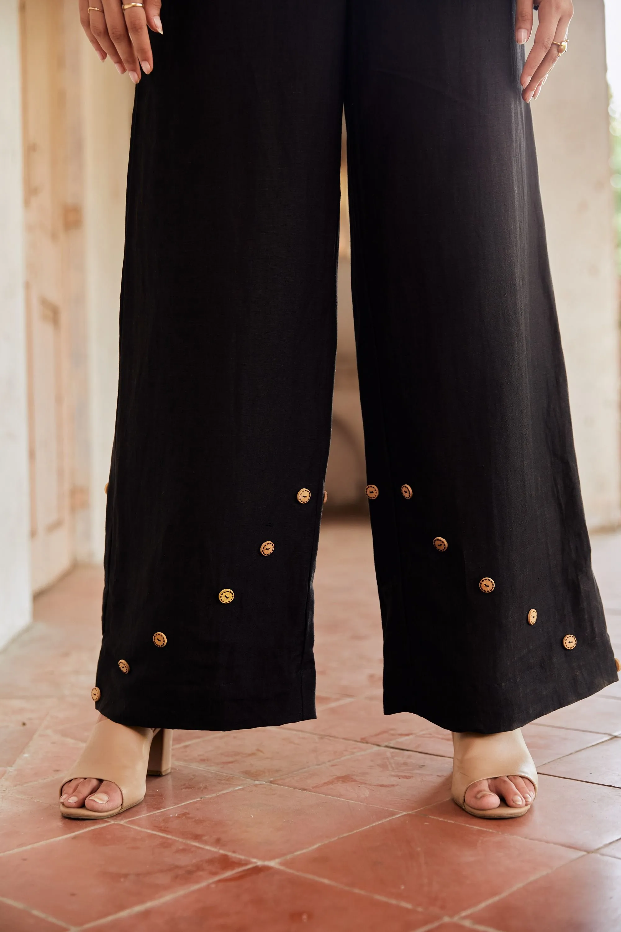 The Conscious Closet Black Perched Black Jumpsuit