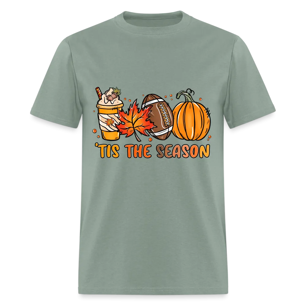 Tis The Season T-Shirt (Fall, Football, Pumpkins)