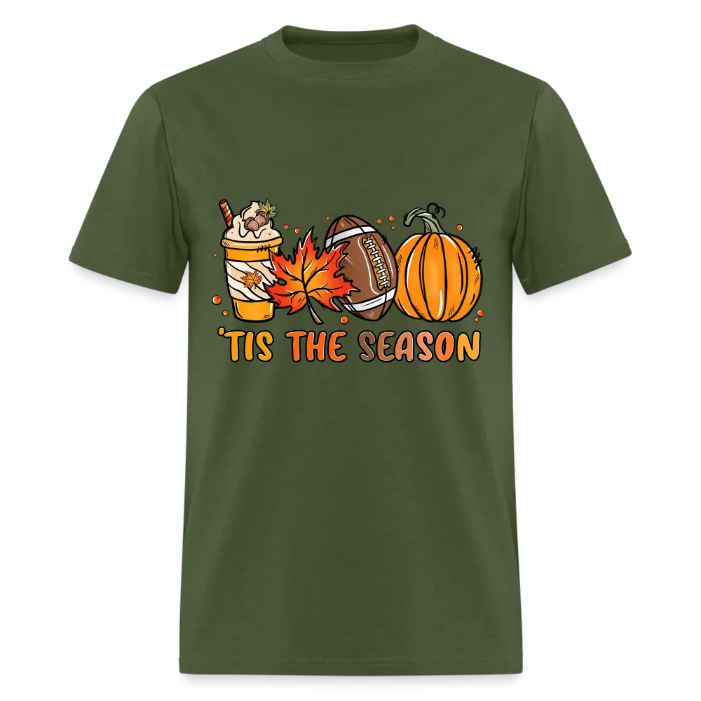 Tis The Season T-Shirt (Fall, Football, Pumpkins)