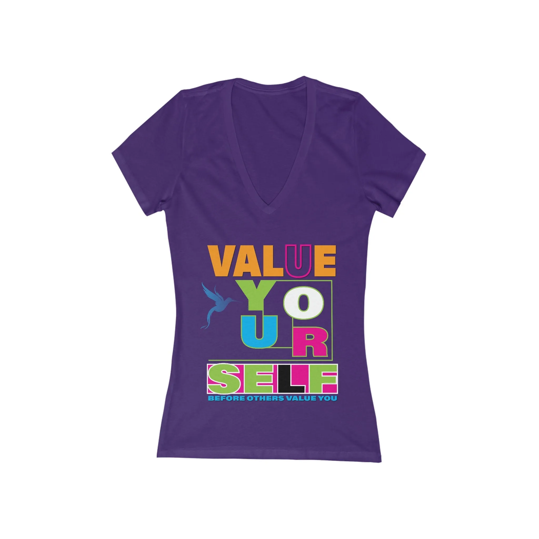 Value Yourself shirt Apparel Athletic Cute Lose Tops Oversize t shirt Funny Graphic Women's Jersey Short Sleeve