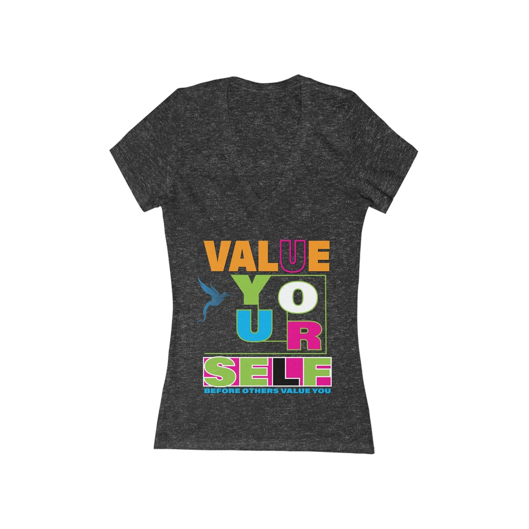Value Yourself shirt Apparel Athletic Cute Lose Tops Oversize t shirt Funny Graphic Women's Jersey Short Sleeve