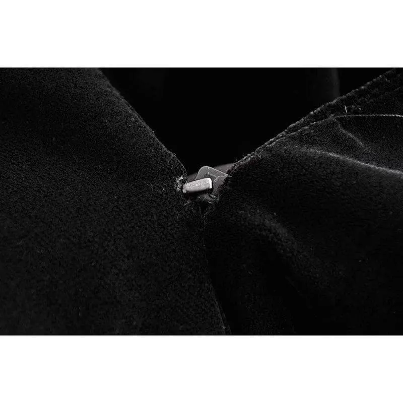 VELVET V-NECK COAT