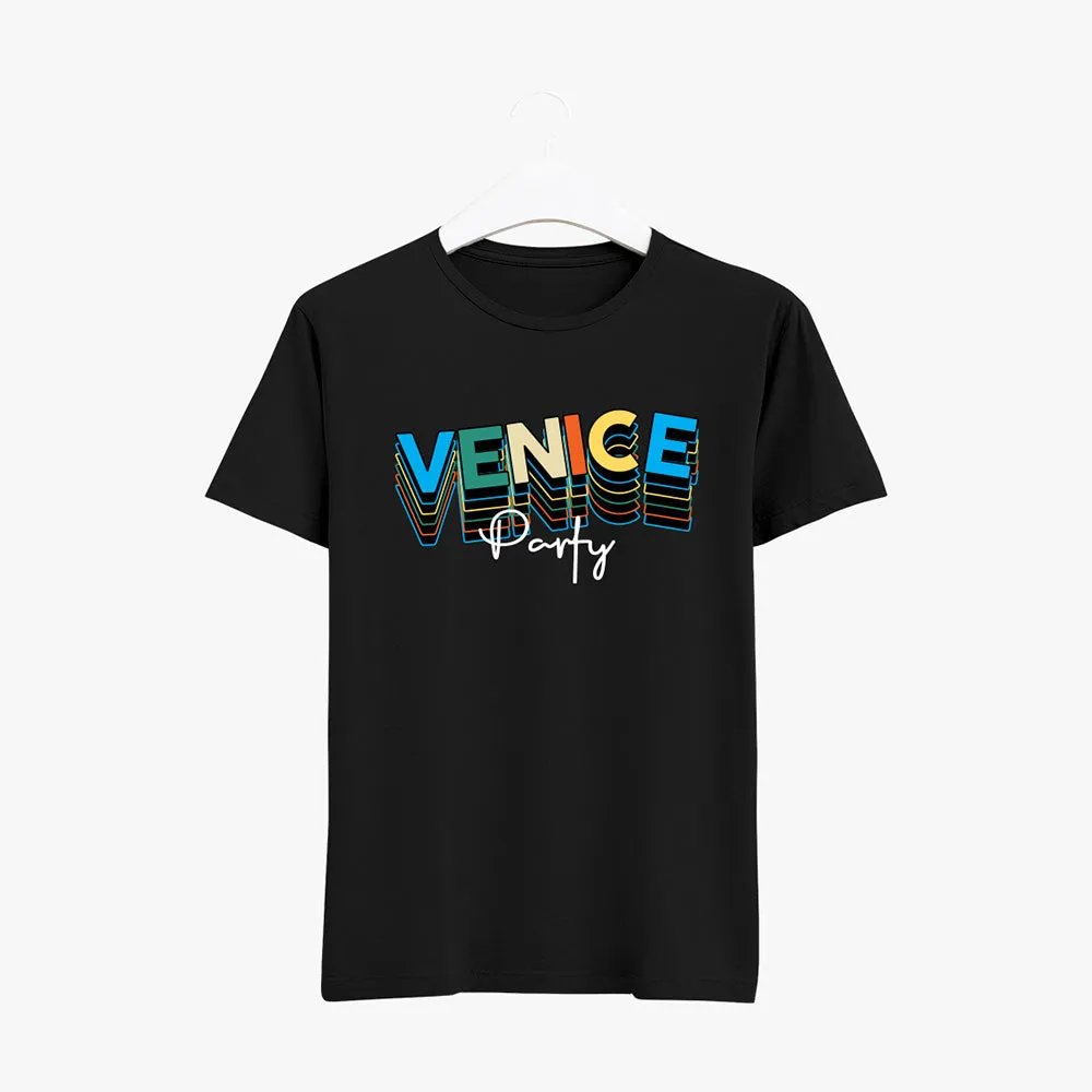 Venice Floral Printed T-shirt - Round neck t shirts for women