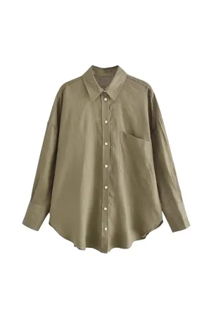 'Wanda' Long-Sleeved Collared Shirt (3 Colors)