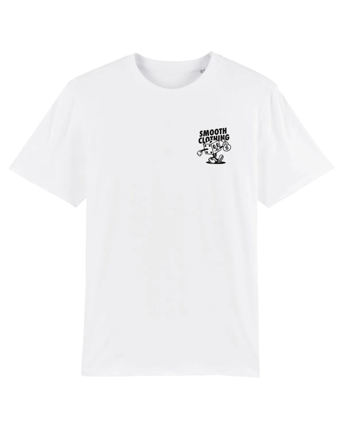 White T / Dice Black Front Back Women