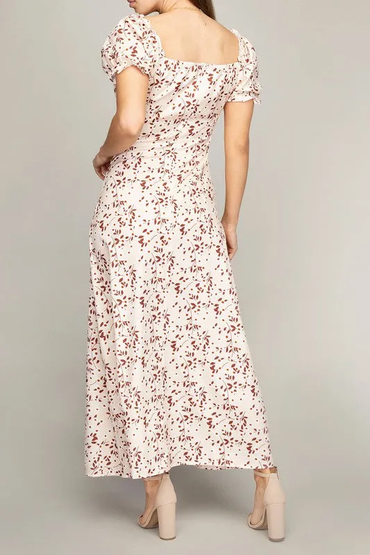 Wild Child Empire Waist Satin Dress