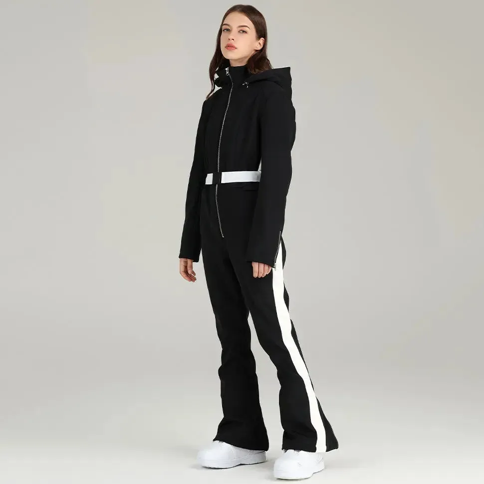 Women Ski Suit Stylish One-piece Snowsuit Jumpsuits