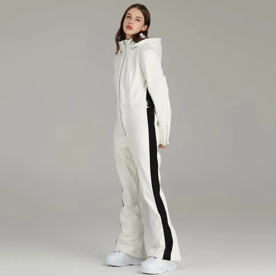 Women Ski Suit Stylish One-piece Snowsuit Jumpsuits