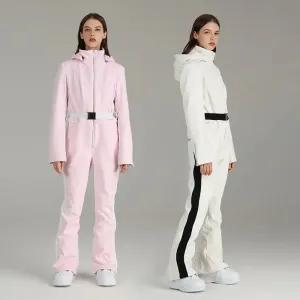 Women Ski Suit Stylish One-piece Snowsuit Jumpsuits