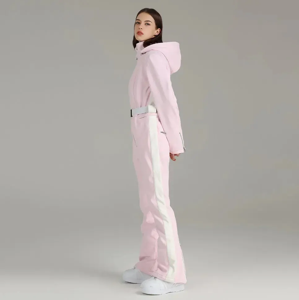 Women Ski Suit Stylish One-piece Snowsuit Jumpsuits