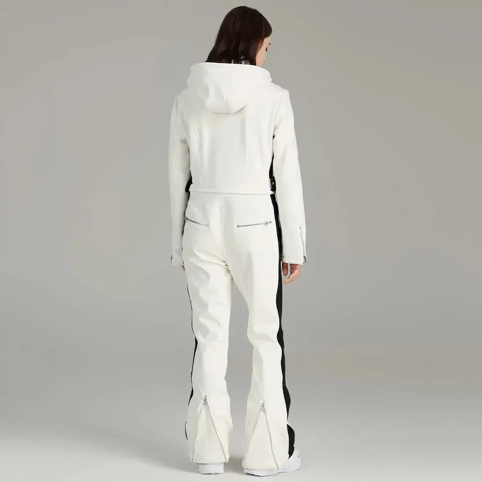 Women Ski Suit Stylish One-piece Snowsuit Jumpsuits