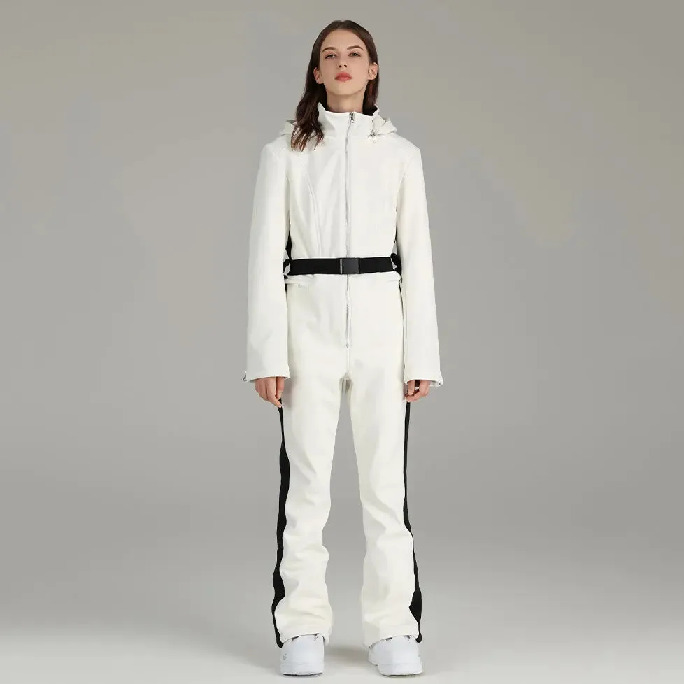 Women Ski Suit Stylish One-piece Snowsuit Jumpsuits
