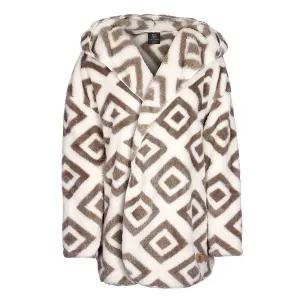 Women's Fluffy Sherpa Sweater - Aztec