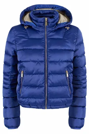 Yes Zee Chic Zippered Short Down Jacket with Hood